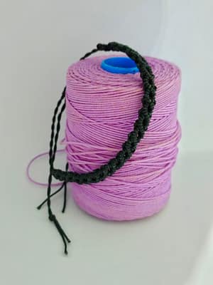 Pulsera Macramé Diamantes