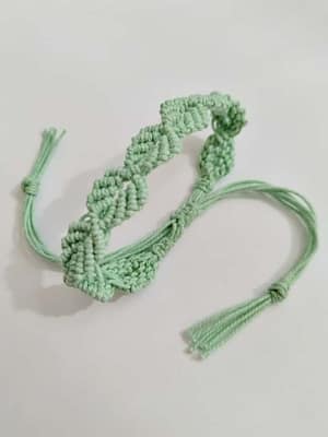 Pulsera Macramé Hojas