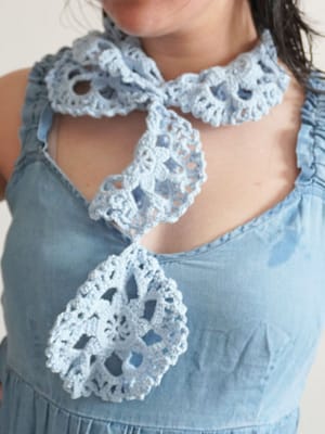Patrón Bufanda Cielo Crochet