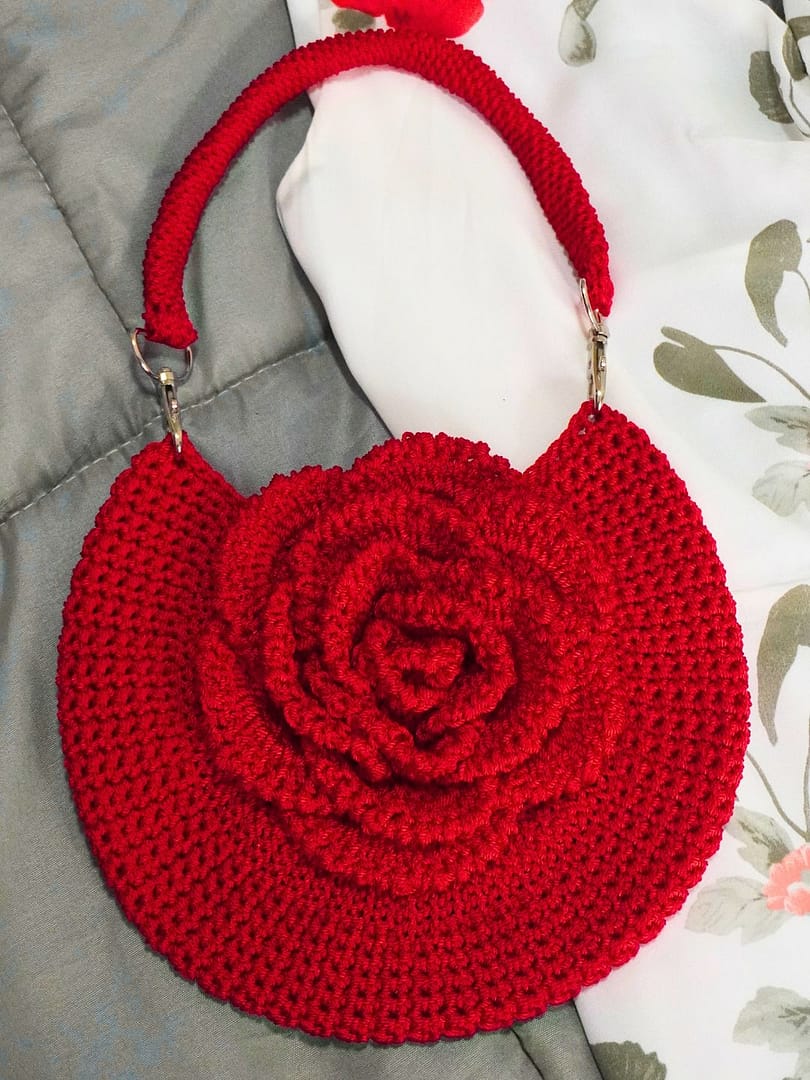 Bolso Rosa Elegante Crochet - Patrón Español - Image 2